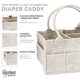 thumbnail image 4 of Parker Baby Diaper Caddy - Nursery Storage Bin and Car Organizer for Diapers and Baby Wipes - White, Regular, 4 of 10
