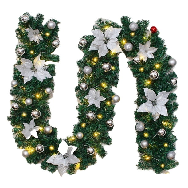 Navidad Decoraciones Guirnalda De Mimbre Artificial Para El Hogar Decoración Navideña Mimbre De Navidad Inevent HA043982-03