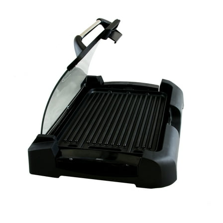 MegaChef Reversible Indoor Grill and Griddle with Removable Glass Lid
