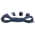 thumbnail image 2 of Santimon 2 Pairs No Tie Elastic Shoelace Unique Stylish Round Shoelace 39" Dark Blue, 2 of 6