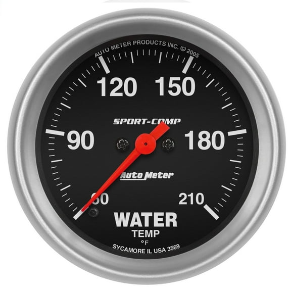 AutoMeter 3569 Sport-Comp Electric Low Temperature Water Gauge