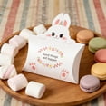 thumbnail image 3 of Easter Bunny Pillow Box, 3D Foldable Paper Candy Gift Box, Party Favor Treat Box for , Holiday Party Supplies and Decorations(White), 3 of 6