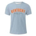 thumbnail image 2 of Men's T-Shirts Kentucky Printed Oversized Trendy Tshirts Round Neck Short Sleeved T Shirt Fashion Versatile Pullover Tshirt, 2 of 3