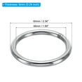 thumbnail image 2 of Unique Bargains 48mm Metal O Rings, 10 Pack 304 Stainless Steel Round Rings for Hardware Bags, 2 of 7
