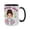 Black, variant on 15oz "Teacher Vibes" Ceramic Mug – Cartoon Teacher Design, Inspirational Quote Coffee Cup for Educators