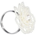 thumbnail image 3 of Napkin Ring Round Napkin Buckle with Fake Pearl Rhinestone Decoration for Hotel Dining Table6610, 3 of 14