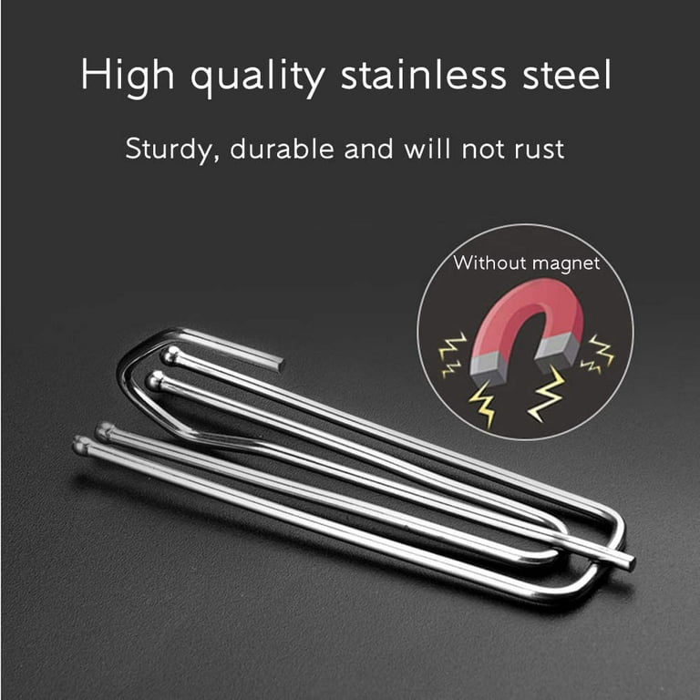 30 Pcs Stainless Steel s Hooks Curtain Tie Back Clip Camping Tent Hooks  Metal s Hooks Shower Curtain Clip Curtain Hooks Curtain Hrod Anger Clip