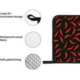 thumbnail image 4 of Red Hot Chilli Peppers Oven Mitts Pot Holders Set of 4, Kitchen Gloves Potholders Heat Resistant for Chef Baking Cooking Grilling BBQ, 4 of 6