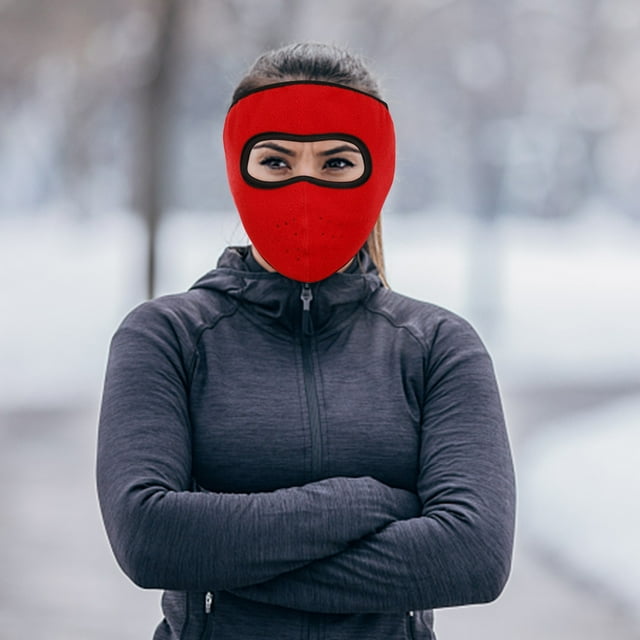 GFHFHITJ Cold Proof Cloth Mask Winter Masks for Warmth, Thickened Neck and Ear Protection, Men's and Women's Winter Wind and Cold Flocking Full Face Masks