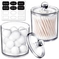 thumbnail image 1 of Set de 2 tarros de boticario SheeChung de Qtip Dispenser, 360 ml, 1 of 7