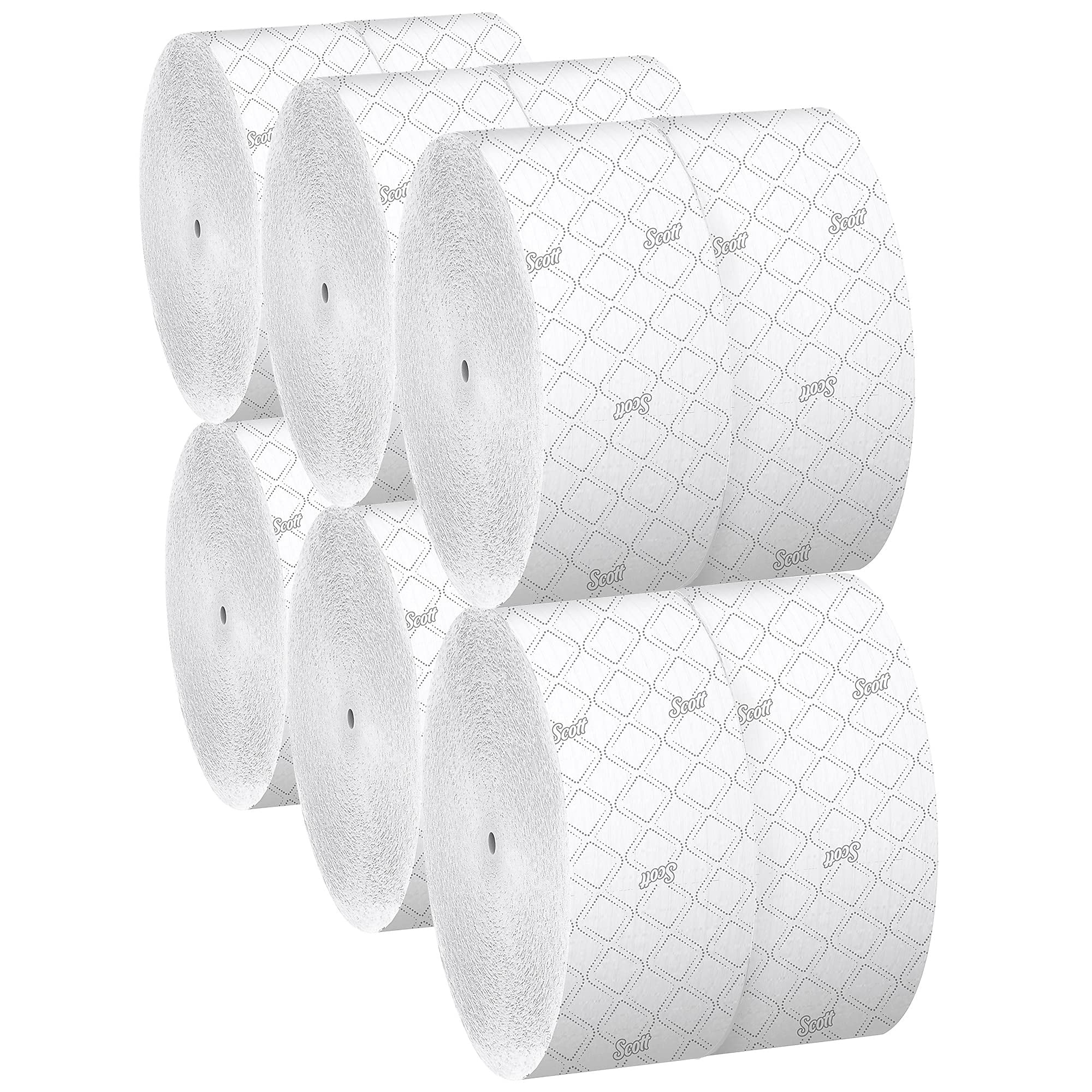 Kimberly-Clark JRT Jr. Coreless Toilet Paper Rolls - 2-Ply, Jumbo, 12 Rolls/Carton — Residential Use, Standard Application