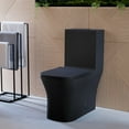thumbnail image 2 of Concorde One Piece Square Toilet Dual Flush in Matte Black, Black Hardware 1.1/1.6 gpf, 2 of 14