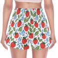 thumbnail image 3 of FORMRS Womens Swim Shorts Mesh Liner Quick Dry Casual Beach Board Bottom with Pockets, Sizes S-2XL, Vibrant Strawberries, 3 of 9