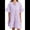 Light Purple, variant on Womens Casual Bell Sleeves Waist Ruffled Striped Shirt Dress Light S