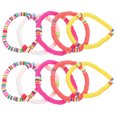 thumbnail image 2 of Milisten 10pcs 6mm Bohemian Bracelets Colorful Polymer Clay Hand Ropes Beach Elastic Rope Bracelets(Assorted Designs), 2 of 6