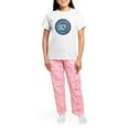 thumbnail image 4 of CafePress - Clausometer Women's Light Pajamas - Women's Short Sleeve Print T-Shirt and Pants Light Cotton Pajama Set, 4 of 7