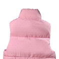 thumbnail image 4 of NominalSnug Womens Puffer Vest Full Zip Sleeveless Coat Stand Collar Winter Warm Outerwear, 4 of 4