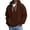 AX26_Coffee, variant on Resicozy Quarter Zip Hoodie for Men Waffle Knit Long Sleeve Sweatshirt with Pockets Green S