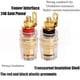 thumbnail image 1 of Conector tipo banana de 4 mm de 4 piezas para terminal de altavoz amplificador de placa de pared ZefeiWu 8390612514531, 1 of 1