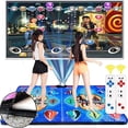 thumbnail image 1 of Double User Dance Mats Non Slip Dance Step Pads Sense Game English For PC TV LED Light, 1 of 5
