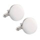 thumbnail image 5 of Gemelos para camisa de esmoquin Fernando 2 uds redondos plata, 5 of 8