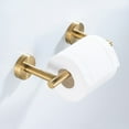 thumbnail image 2 of Stainless Steel Toilet Paper Holder Wall Mounted Toilet Paper Roll Holder Golden Bathroom Tissue Hanger Household Items Hardware, 2 of 9