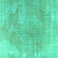 thumbnail image 1 of Ahgly Company Indoor Square Persian Turquoise Blue Traditional Area Rugs, 6' Square, 1 of 4