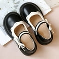 thumbnail image 4 of DxhmoneyHX Toddler Girl Shoes Fashion Square Toe Loafers Wedding Birthday Party Dress Shoes School Uniform Faux Leather Shoes for All Seasons Size 36, 4 of 6