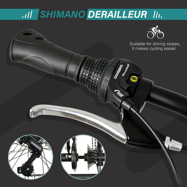 MOONCOOL 7-Speed Adult Mountain Tricycle, 24/26/27.5 Inch