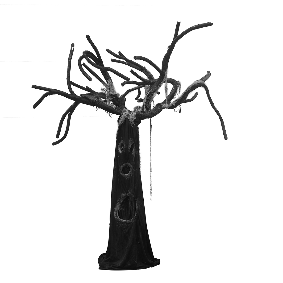 Large Life Size Halloween Tree Scary Black Outdoor Decor Spooky Haunted