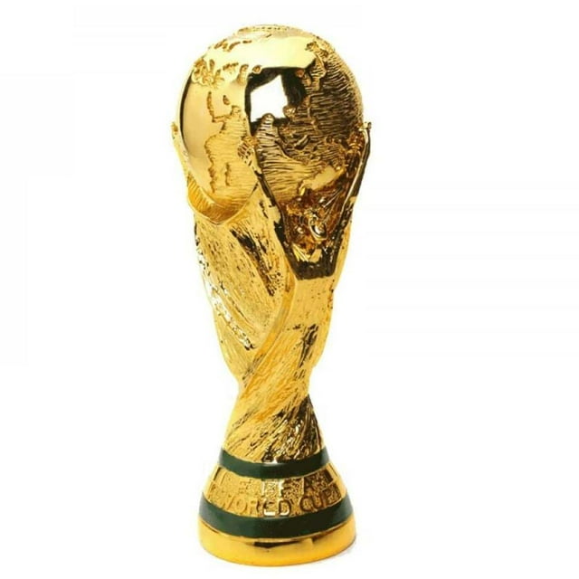 Trofeo de la Copa del Mundo, trofeo Hércules, réplica de resina del trofeo de la Copa Mundial de Fútbol, recuerdo de la colección de recuerdos para el hogar/oficina, regalos para aficionados.