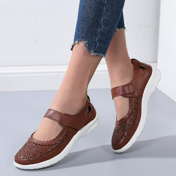OAVQHLG3B Sandals for Women Under $10 Summer Ladies Sandals Hollow Hole Women's Breathable Nurse Casual Shoes