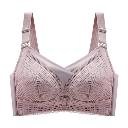 

Lace Bralettes for Women Full Coverage Push-Up Bralettes Solid Purple 38C