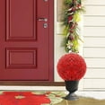 thumbnail image 5 of Faux Boxwood Topiary Balls 15.7 inch, Artificial Greenery Garden Spheres for Outdoor Decor, Weather-Resistant Decorative Balls for Patio, Backyard, Wedding, and Indoor Home Décor, 5 of 6
