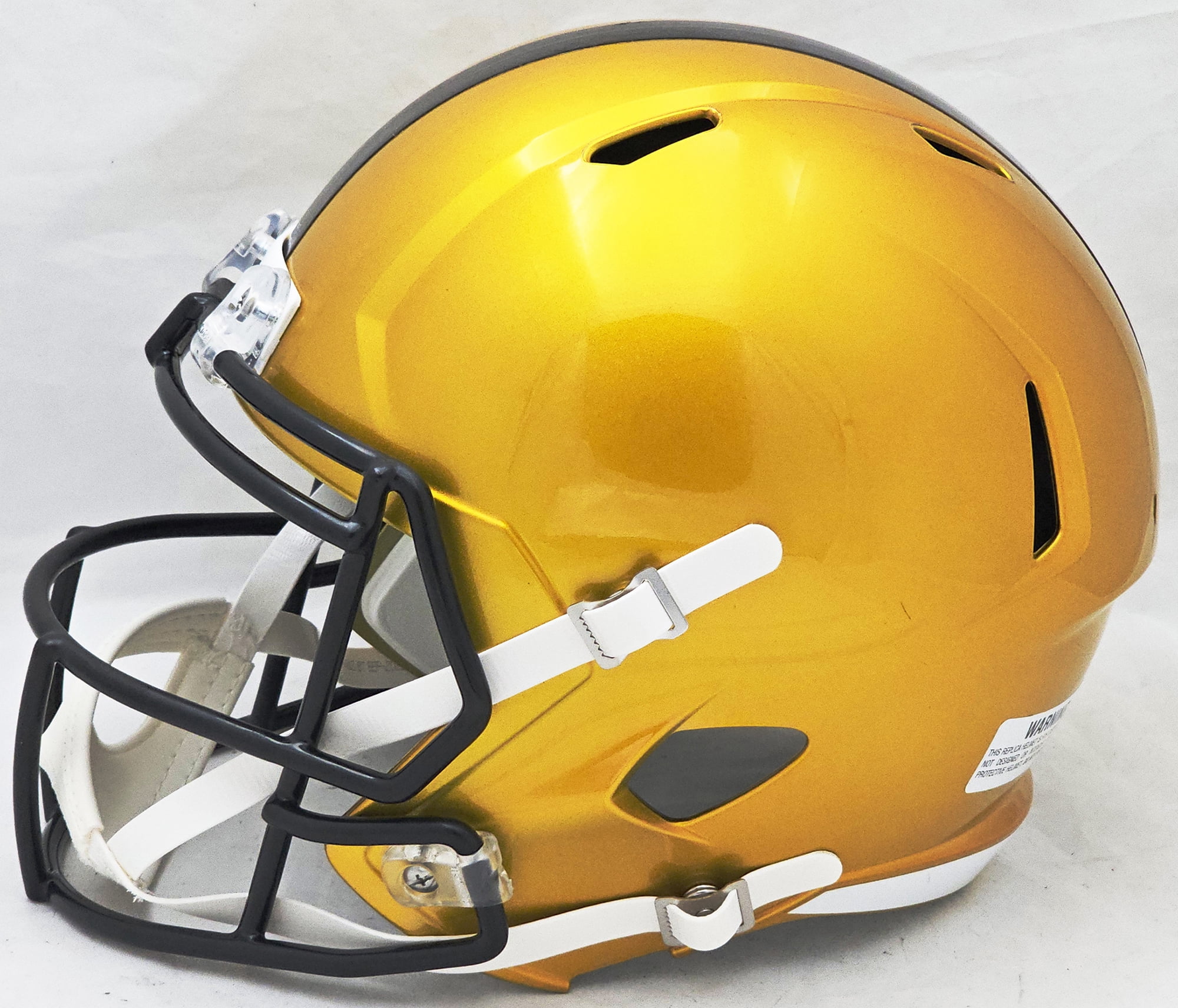 Pittsburgh Steelers Unsigned Flash Gold Full Size Replica Speed Helmet 220691