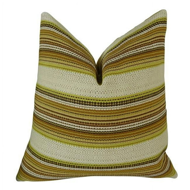 Plutus Camp Evergreen Seaweed Handmade Throw Pillow, (Double sided 20" x 20")
