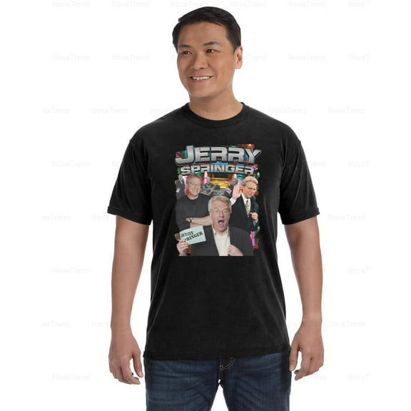 Jerry Springer Graphic Funny Talk Show Retro TV Fan Entertainment Comfort Color T-Shirt, Unisex, up to size 4XL