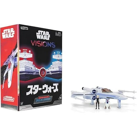 Star Wars Micro Galaxy Squadron Visions X-Wing - 5-Inch Vehicle with Two 1-Inch Micro Figure Accessories