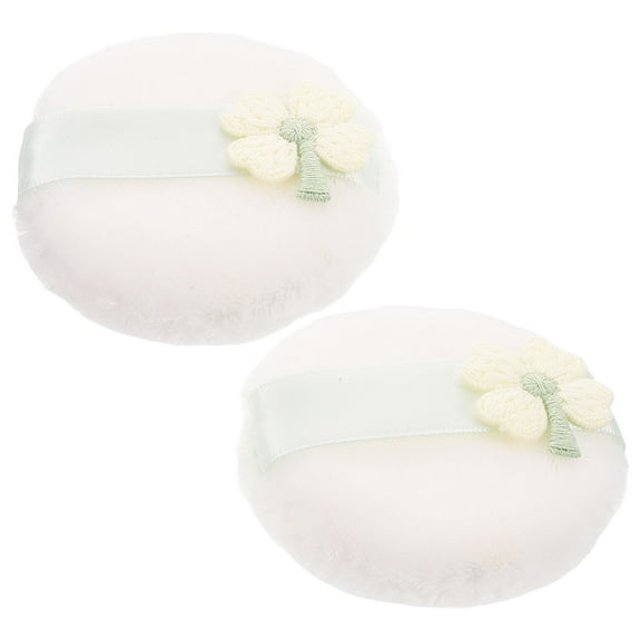 PBPBOX 2Set Dry Powder Puff Plush for Loose Powder Application on Face Women
