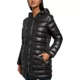 thumbnail image 3 of Kenneth Cole Womens Quilted Long Puffer Jacket/Coat Black L, 3 of 5