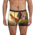 thumbnail image 2 of Bingfone Country Farm Morning Rooster Men's Underwear - Casual Stretch Boxer Briefs-Small, 2 of 7