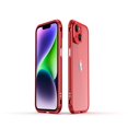 thumbnail image 1 of SaniMore for iPhone 14 Plus 6.7 "2022 Metal Bumper Frame + Lens Protector Case Heavy Duty Protective Anti-shock Drop Resistant Wear-resistant Ultra-thin Design for Women Men, 
Red/Silver, 1 of 13