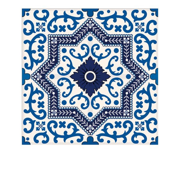 Home Decoration Stickers 10pcs Talavera Tiles Tile Sticker, Self-Adhesive Diy Waterproof Glass Tile Wall Sticker for Home Decor Kitchen Decor (C)