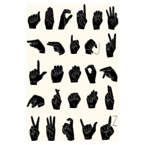 Emma Scarvey 'Sign Language I' Canvas Art