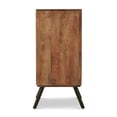 thumbnail image 3 of Yordani Mid-Century Modern Handcrafted Mango Wood Sideboard, Dark Brown, 3 of 12