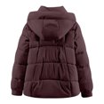 thumbnail image 5 of Winter Coats for Women Stylish Winter Jacket Short Coat With Hood Warm Quilted Outerwear Lightweight Windproof Thermal Insulation For Cold Weather Winter Jackets for Women, 5 of 5