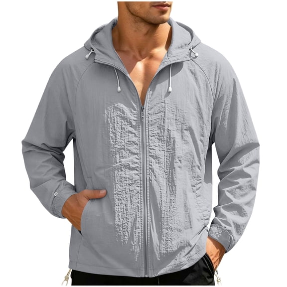UPF 50 Sun Shirts For Men Lightweight Hooded Fishing Jacket Long Sleeve Quick Dry Summer Outdoor Top For Hiking Boating Travel Beach Wear And Camping