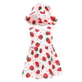 thumbnail image 1 of WORGEOUS 1 juego de vestido de niña vestido sin mangas de fresa., 1 of 9
