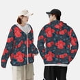 thumbnail image 5 of Picia Rose Flowers Women's Men's UPF 50+ Sun Protection Hoodie Shirt Long Sleeve SPF Fishing Outdoor UV Hiking Lightweight Shirts-Medium, 5 of 9