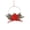 Red, variant on Zjdatm 4th of July Patriotic Wreath Macrame Rings with Lights, Independence Day Flower Hoop Wreaths for Front Door Indoor Outdoor Party Wall Decor
